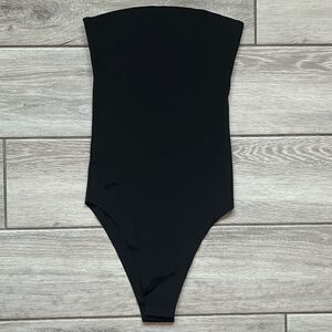 NEW Fashion Nova Black seamless thong bodysuit